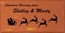 Engraved Christmas Brick With Santa's Sleigh