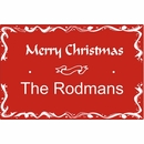 Personalized Christmas Greeting Sign For Wall Mount or Optional Lawn Mount