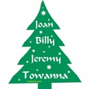 Personalized Christmas Tree Ornament With Names