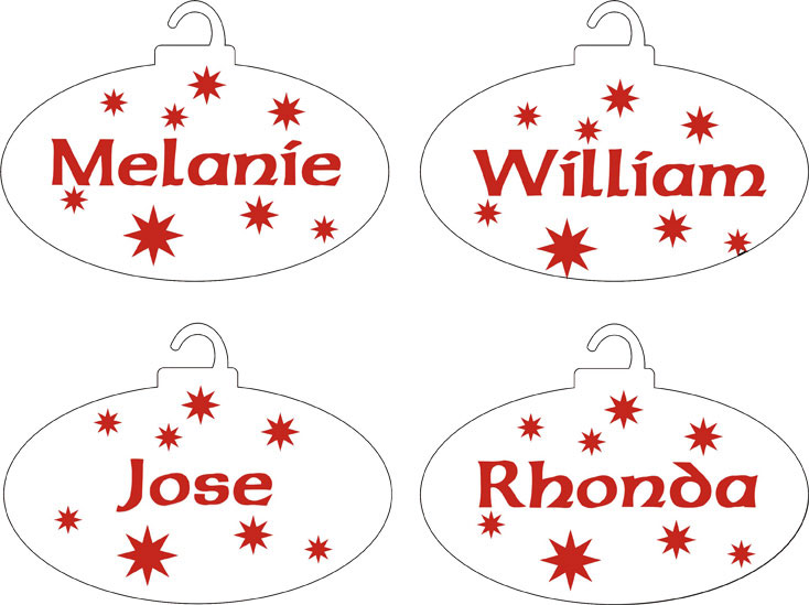 Personalized Christmas Tree Ornaments