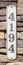Crushed Stone Vertical House Number Sign