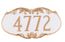 Address Number Plaque With Ornate Embellishments