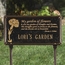 Personalized Garden Name Plaque - My garden of flowers is also my garden of dreams quote.