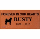 Personalized Dog Memorial Brick Engraved With Dog's Name, Dates, and Image