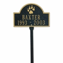 Personalized Dog Memorial Plaque - Lawn Mount Marker