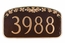 House Number Sign With Dogwood Blossoms - Nature Theme Custom Address Plaque