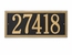 Large Aluminum Metal House Address Plaque - Choose Your Color
