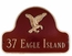 Home Address Plaque With Eagle - Custom Address Sign