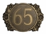 Decorative Round Address Plaque With Floral Border