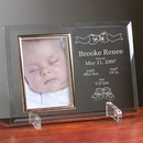 Personalized Engraved Newborn Baby Glass Picture Frame