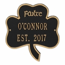 Personalized Failte Shamrock Welcome Plaque