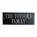Personalized Family Name Sign - Custom Metal Plaque - Choose Your Color