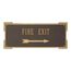 Large Custom Sign With Arrow - Fire Exit, Entrance, Elevator, Lobby, Parking Lot, Your Own Wording