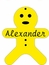 Personalized With Name Gingerbread Boy Cookie Christmas Ornament