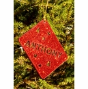 Personalized Glitter Christmas Ornament