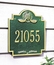 Golf Address Plaque With Ball and Clubs