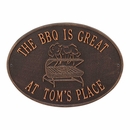 Personalized Grilling Wall Plaque - Custom BBQ Sign With Name Or Message