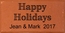 Personalized Happy Holidays Engraved Brick Gift