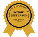Personalized High School Award Plaque - For Sports & Academic Teams