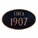 Personalized Historic Building Plaque - Circa, Built, Established, or Founded Sign