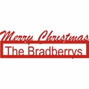 Personalized Holiday Greeting Family Name Floating Sign