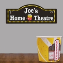 Personalized Home Theater Sign