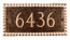 House Number Sign with Pyramid Style Border For Wall or Optional Lawn Stake Mount