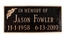 In Memory Of Plaque