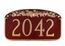 Address Plaque With Ivy Leaf - Nature Theme Custom Address Sign - Choose Your Color