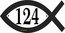 Jesus Fish Shape Address Sign