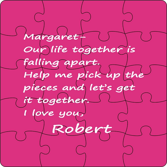 Personalized Jigsaw Puzzle With Your Own Custom Message