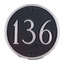 Large Circle House Number Sign - Round Address Plaque
