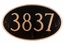 Large Oval House Address Sign - House Number Plaque