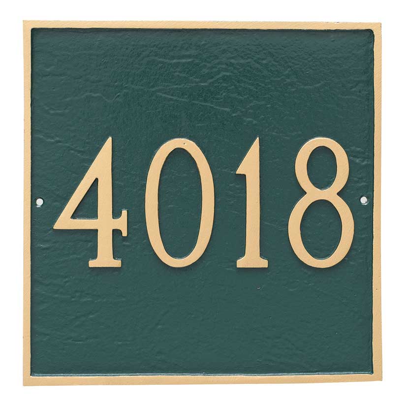Large Square Address Sign - House Number Plaque