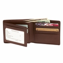 Personalized Leather RFID Shield Men's Bi-fold Wallet Monogrammed With Initials or Name