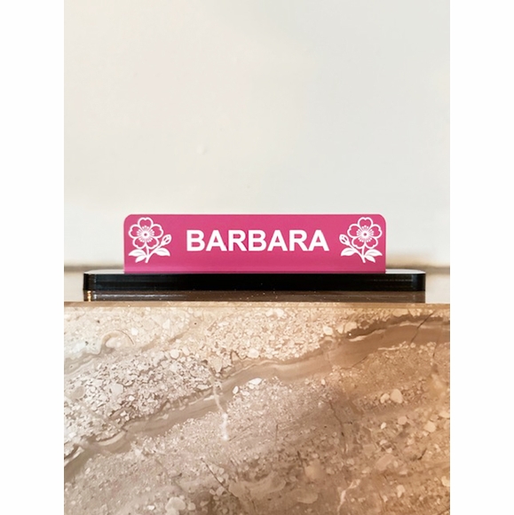 Personalized Mah Jongg Tabletop Nameplate with Stand - Engraved Player Gift