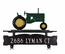 Mailbox Topper Address Sign With Tractor Ornament On Top