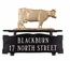 Mailbox Topper Address Sign with Cow Ornament