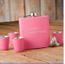 Personalized Pink Flask & Shot Glass Gift Set