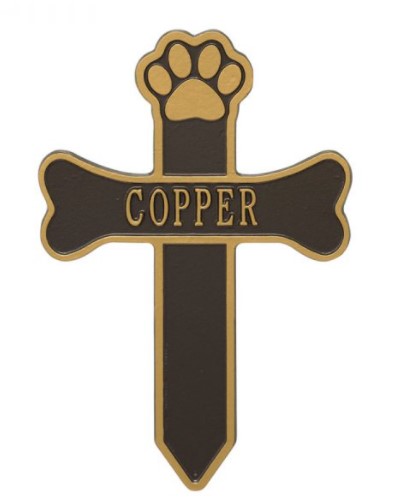 Personalized Memorial Cross for Pet Dog or Pet Puppy