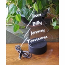 Personalized Mini Christmas Tree Lighted Table Ornament