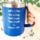 Personalized Mug - Vacuum Insulated Stainless Steel Custom Engraved With Your Text