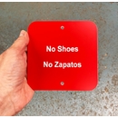 Personalized NO Sign - No Shoes, No Dog Poop, Do Not Ring Bell, etc.