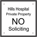 Personalized No Soliciting Sign or Property Policy Sign