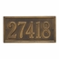 Rectangle House Number Wall Plaque
