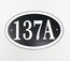 Oval House Number Sign