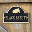 Personalized Horse Stall Marker Plate With Horse Head