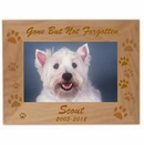 Personalized Pet Memorial Picture Frame - Custom Engraved Photo Frame for Dog, Cat, or Other Favorite Pet