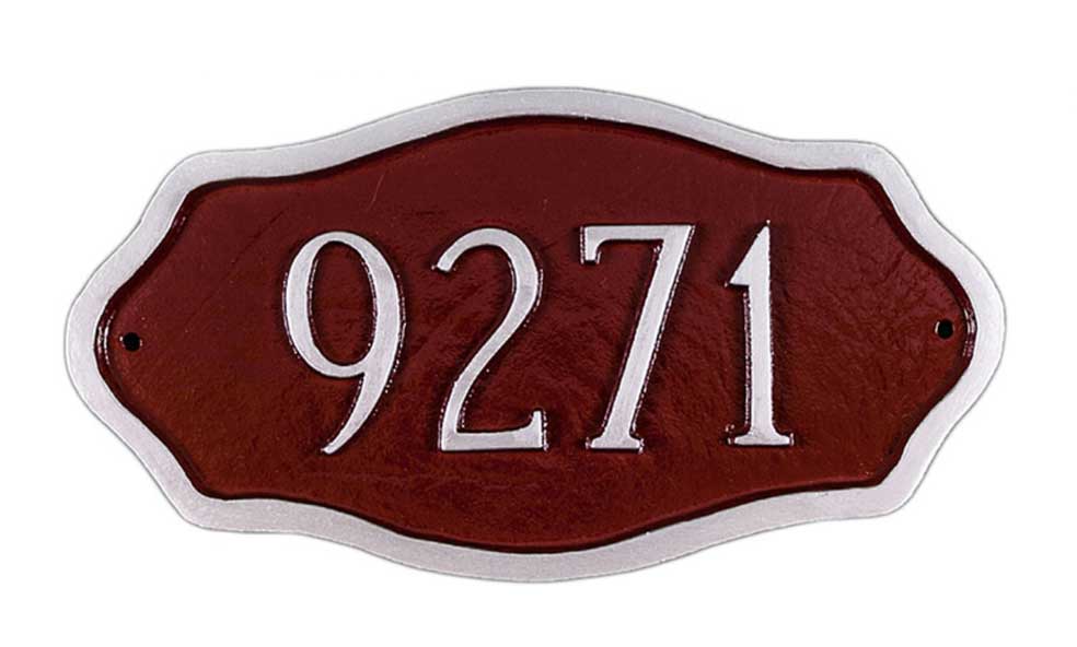 Small Address Number Sign Decorative House or Door Number Plaque