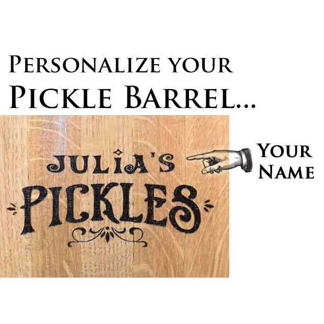 Personalized Pickle Barrel